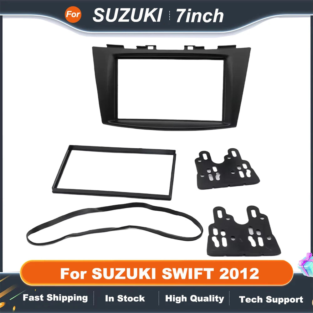 7 Inch Car Radio Stereo For SUZUKI SWIFT 2012 GPS MP5 Android Player 2 Din Fascias Panel DashBoard Frame Cover Kit