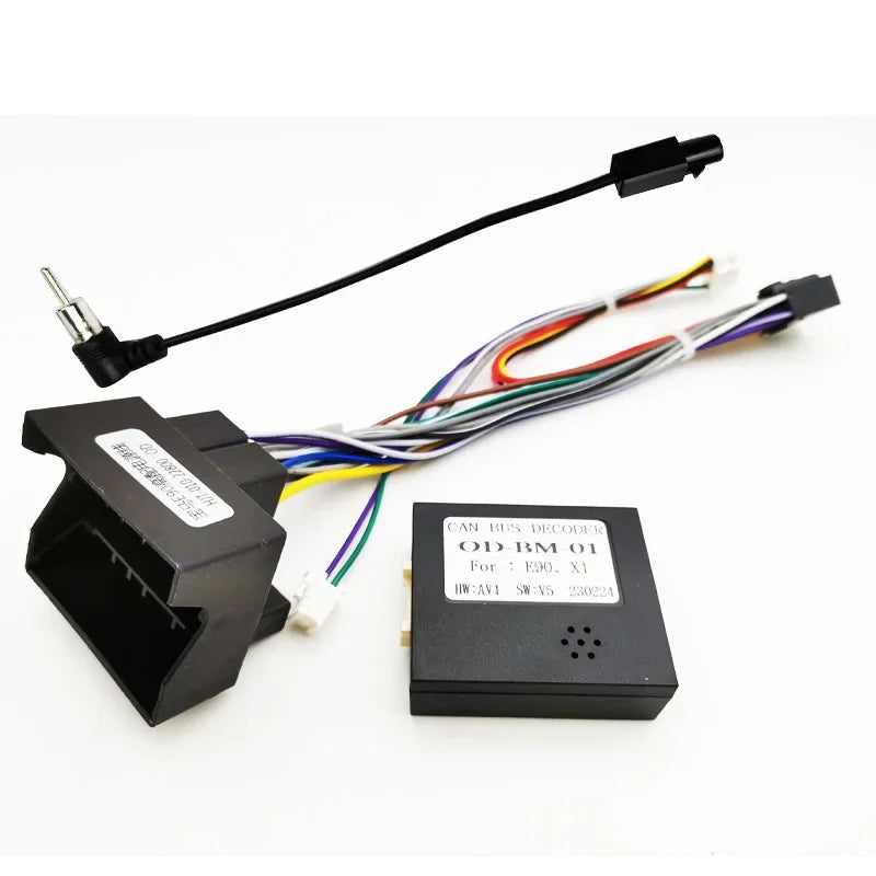 Quadlock Harness Adapter CAN Bus Decoder 16 Pin Plug Quad Lock Connector Car Android Head Unit Wiring Cable for BMW 3 E90 X1 E84