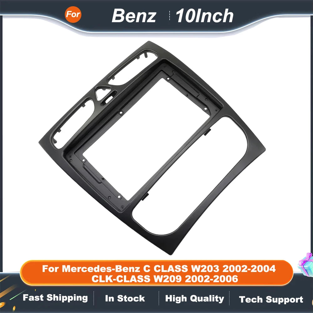 9 Inch Car Radio Fascia For Mercedes-Benz C CLASS W203 2002-2004 CLK-CLASS W209 2002-2006 Car Stereo Housing Frame