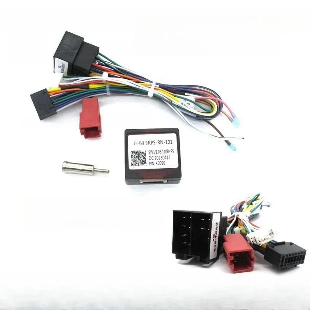 For RENAULT Megane 2 Clio 3  2004 - 2007 Canbus RP5-RN-101Android GPS Player Power Cable Audio Adaptor Dash Trim kit Facia Panel