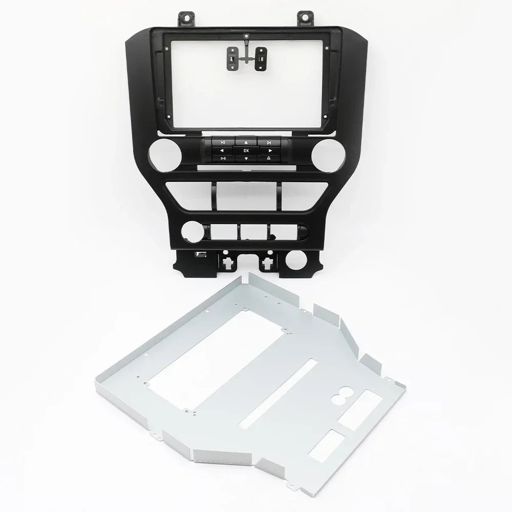 For Ford Mustang 2015-2018 9 Inch Car Fascia Frame Adapter Canbus Box Android Radio Dashboard Fitting Panel Kit Face Plate