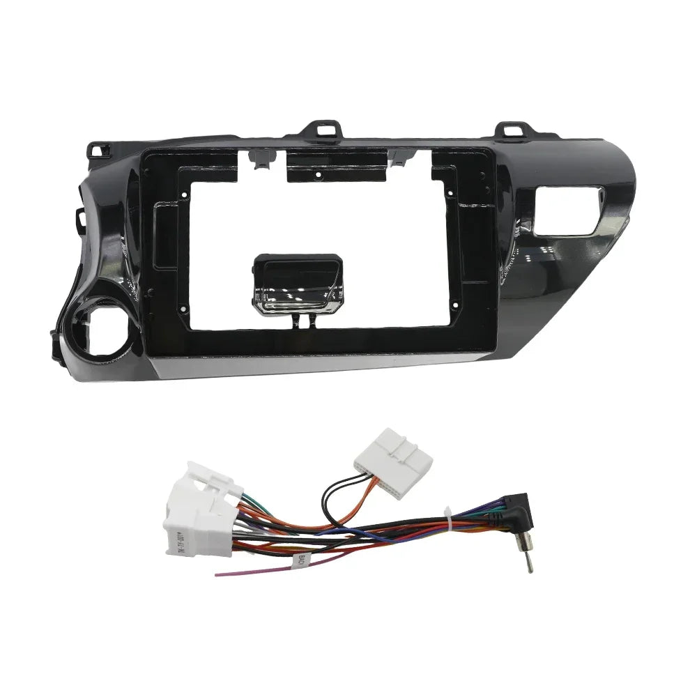10.1 Inch Frame For TOYOTA REVO HILUX 2014-19 Car Radio Fascia DVD Dash Refitting Trim Kit Installation Mount Plate Stereo Bezel