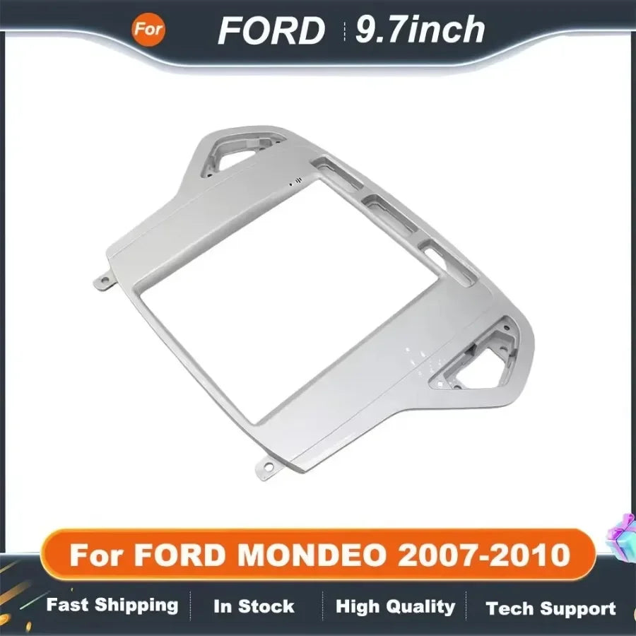 9.7 Inch 2 Din Tesla Style Car Radio Fascia for FORD MONDEO 2007-2010 Multimedia Navigation DVD Panel