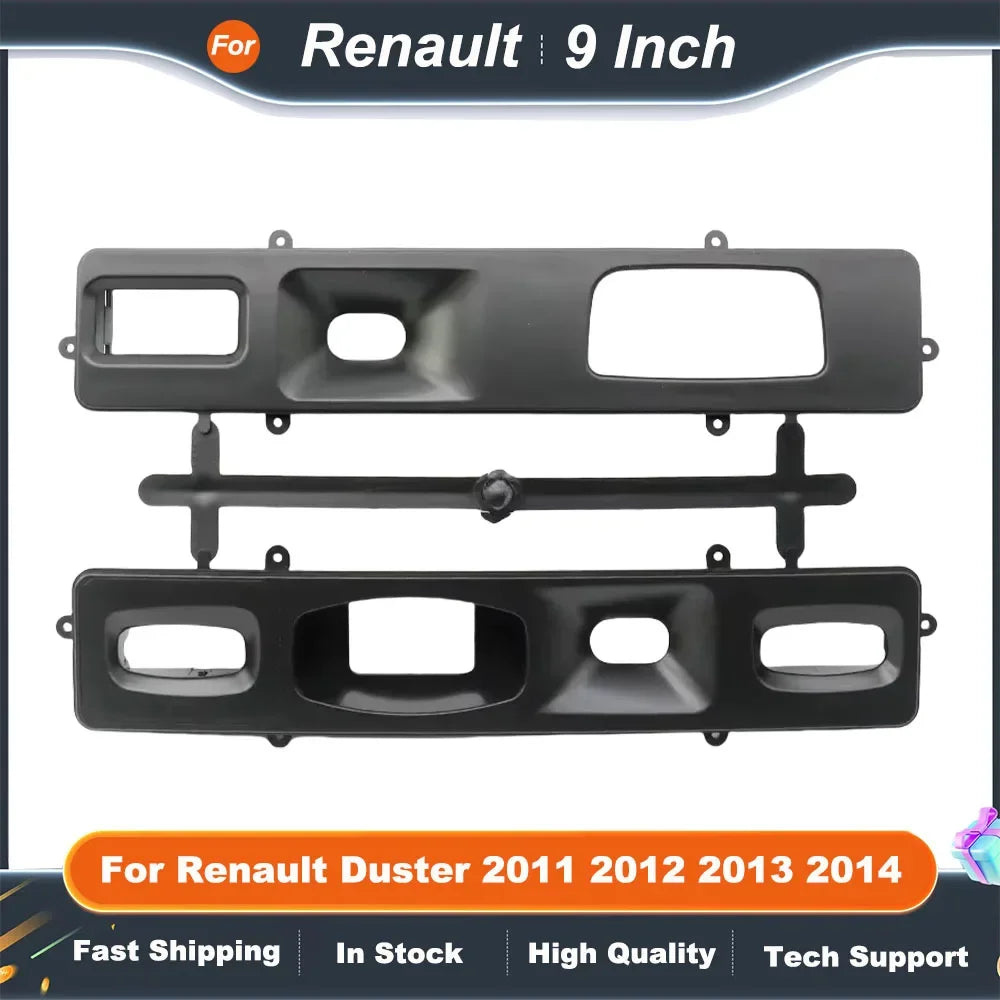 9 Inch Car Radio Fascia Frame for Renault Duster 2011-2014 Multimedia Dashboard Panel Audio Installation Kit