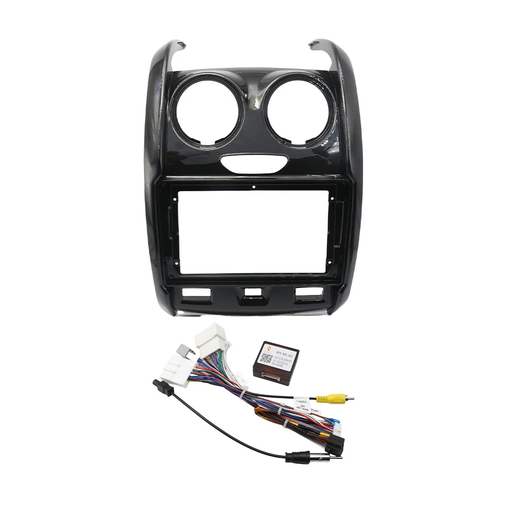 For Renault Duster 2014-2018 9 Inch Car Frame Fascia Adapter Canbus Box Decoder LADA Largus Android Radio Dash Fitting Panel Kit