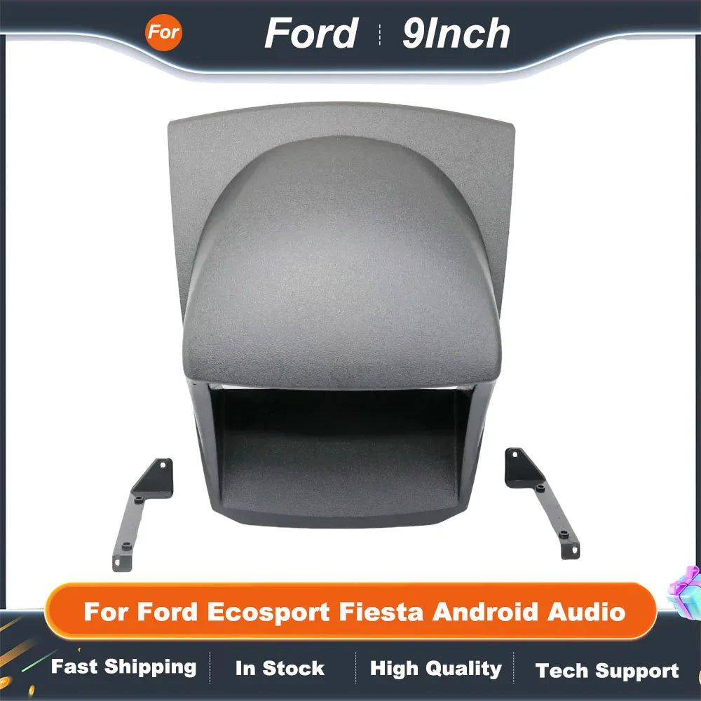 9 Inch 2 Din Car Radio Dash Frame  For Ford Ecosport Fiesta Android Audio Panel Mount Kit  Fascia Canbus Box Adapter Decoder