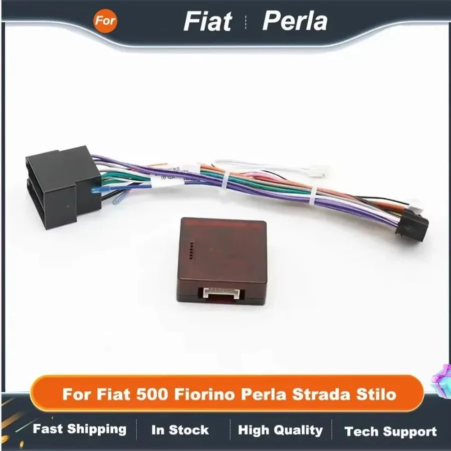 16pin Power Cable with CANBUS Box for Fiat 500 Fiorino Perla Strada Stilo Android Radio