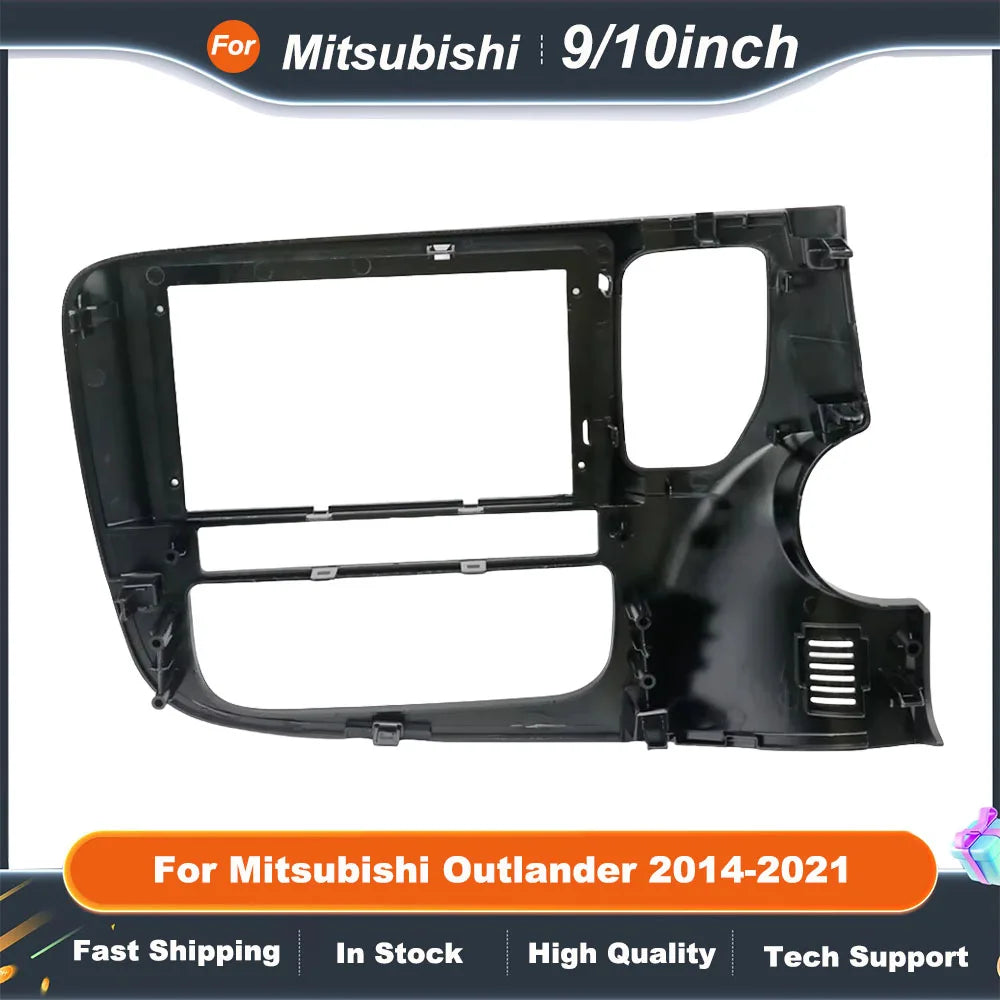 9 Inch 10 Inch Car Frame Fascia Adapter Android Radio Dash Fitting Panel Kit For Mitsubishi Outlander 2014-2021