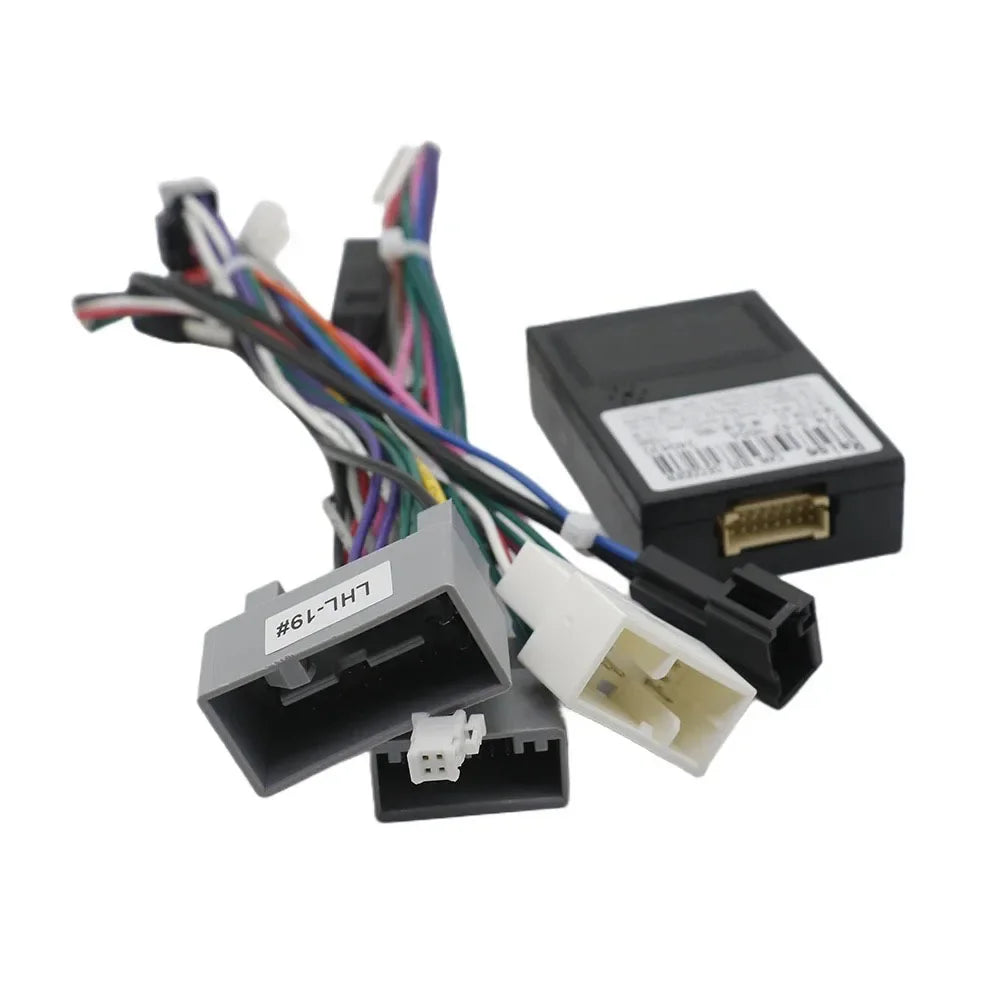 For Honda Civic CRV 2012-2015 Android 16pin MP5 Player Wiring Harness Power Cable Adapter Radio Crod  with Canbus Box