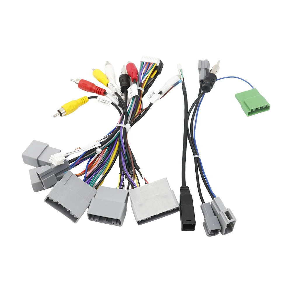 16pin Radio Power Cord for Honda CRV ACCORD CIVIC ELYSION ODYSSEY FIT for JAZZ RZC Car Radio Android Power Cable Wiring Harness