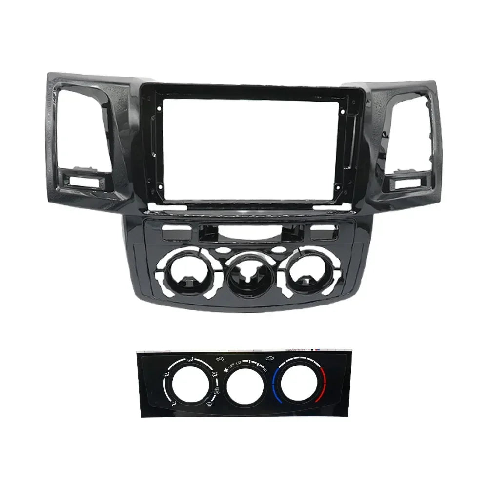 9 inch Car DVD Frame Audio Dash Trim Kits Facia Panel Radio Player screen 2 Din  For Toyota Hilux Fortuner 2005-2007  Kit