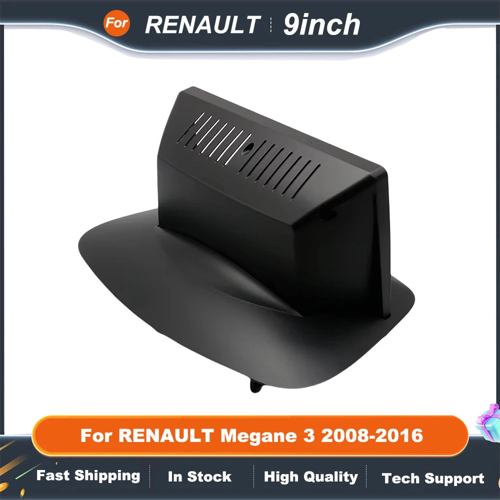 Car Head Unit Frame for RENAULT Megane 3 2008-2016 9 Inch Plastic Fascia Panel with DVD GPS MP5 Dash Mount Kit