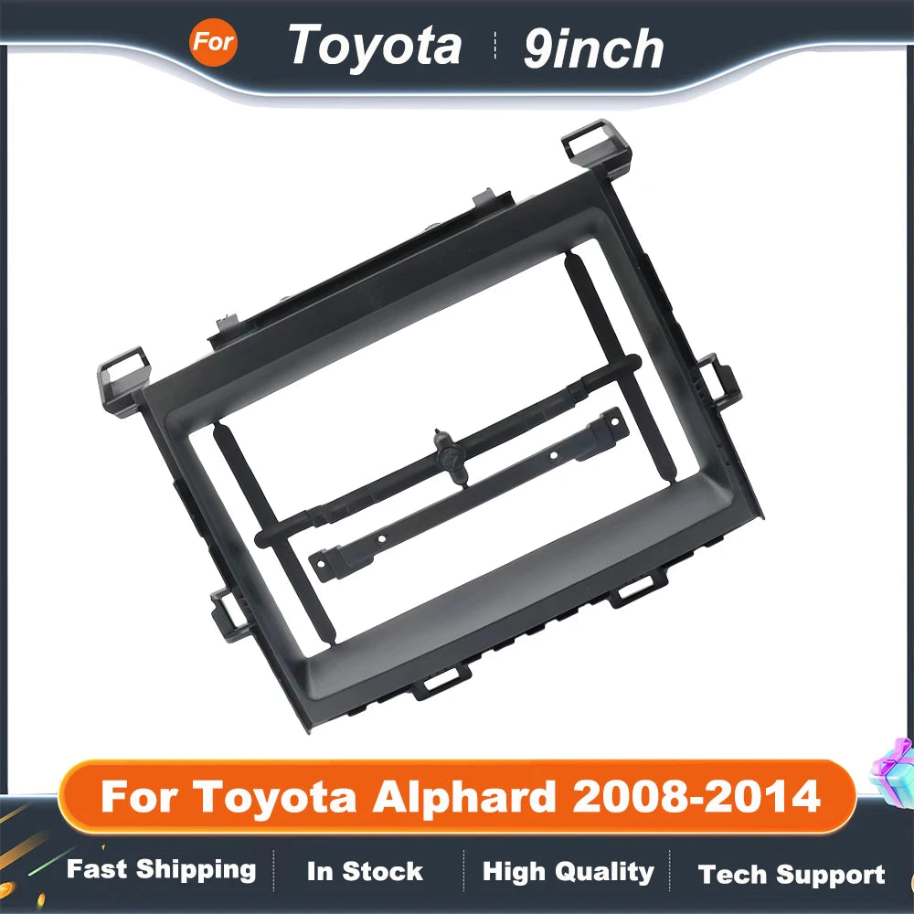 9 Inch Car Radio Fascia Frame Adapter Canbus Box For Toyota Alphard 20 Series Vellfire 2008-2014 Android Radio Dash Fitting Kit