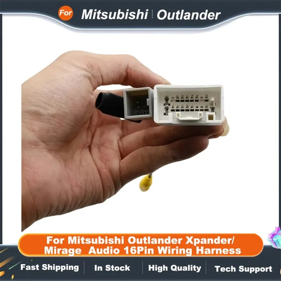 16PIN Car Radio Wiring Harness for Mitsubishi Outlander Xpander/Mirage Stereo Power Cable Adapter