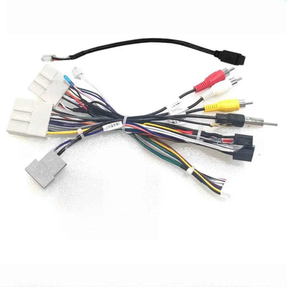 Car Radio Stereo Wiring Harness Cable Adapter 16pin For Qashqai 2006-2013/Juke YF15 2010-2014/X-TRAlL 3/Qashqai 2 2013-2021