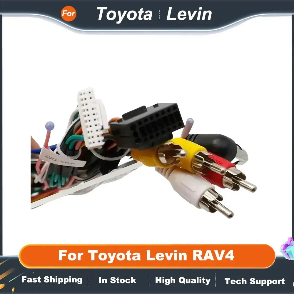 Universal 16Pin Car Radio Fascia Frame Harness Adapter with CANBus Decoder for Toyota RAV4 Camry Corolla Highlander Prius