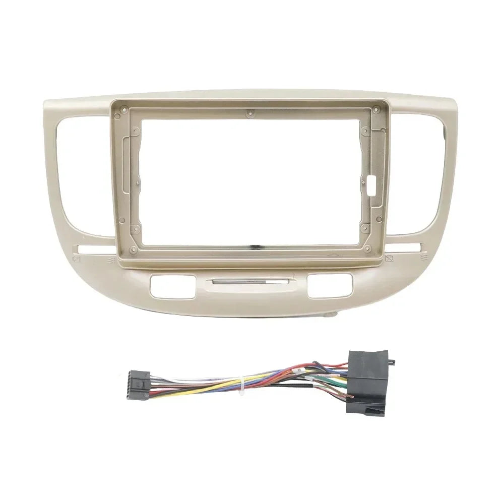 9 Inch Car Radio Fascias For Kia Rio2 Rio  005-011 Stereo Installation  Din Head Unit Frame  Dash Cover Mp5 Panel Trim