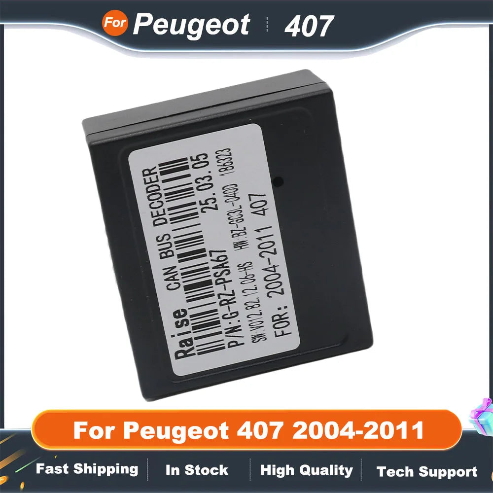 Raise PSA-RZ-67 Android Radio Head Unit 16 Pin Power Canbus For Peugeot 407 2004-2011 Multimedia Player Car Radio Touch Screen