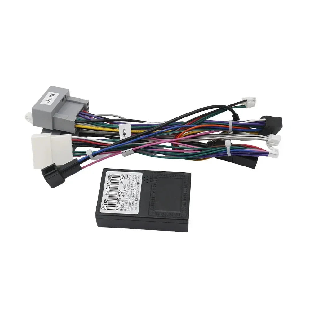 For Honda Civic CRV 2012-2015 Android 16pin MP5 Player Wiring Harness Power Cable Adapter Radio Crod  with Canbus Box