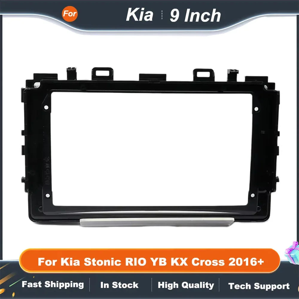 9 Inch Car Radio Fascia Frame Panel Kit  CANBUS Decoder for Kia Stonic RIO YB KX Cross 2016+ Android Stereo Dash Installation