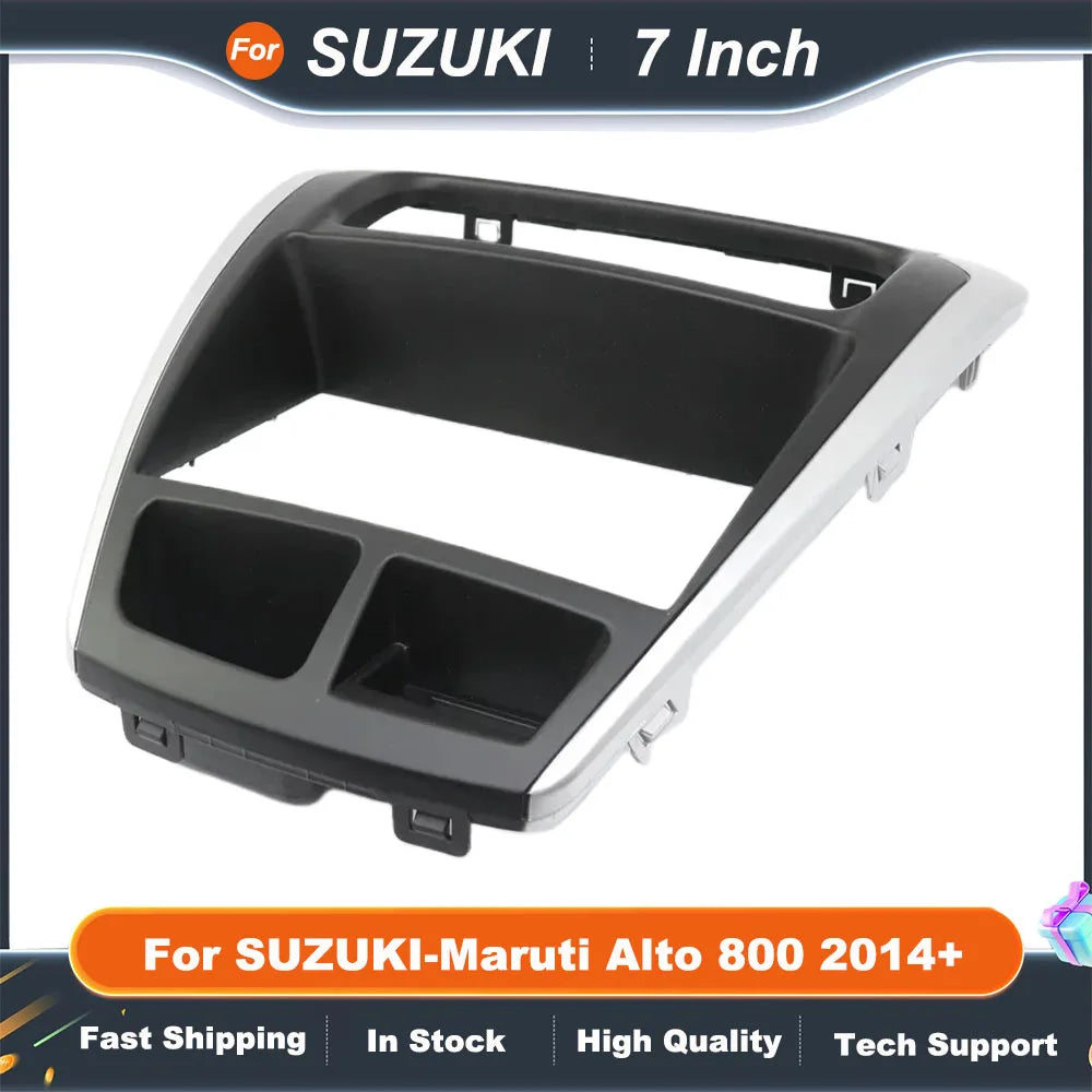 7 Inch Double Din Car Radio Frame For SUZUKI-Maruti Alto 800 2014+ Radio DVD Stereo CD Panel Dash MountingTrim Kit Frame