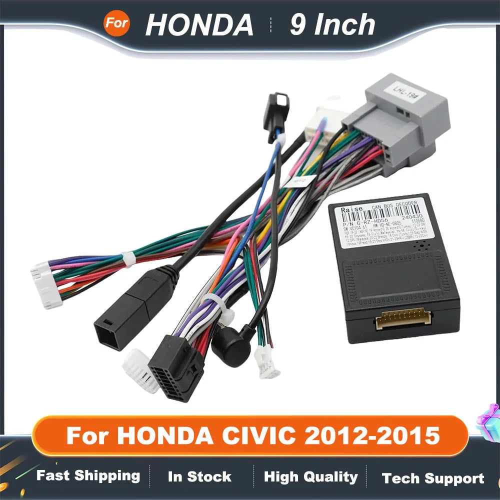 9 Inch Car Radio Fascia Frame For HONDA CIVIC 2012-2015 2DIN Install Panel Dashboard Kit