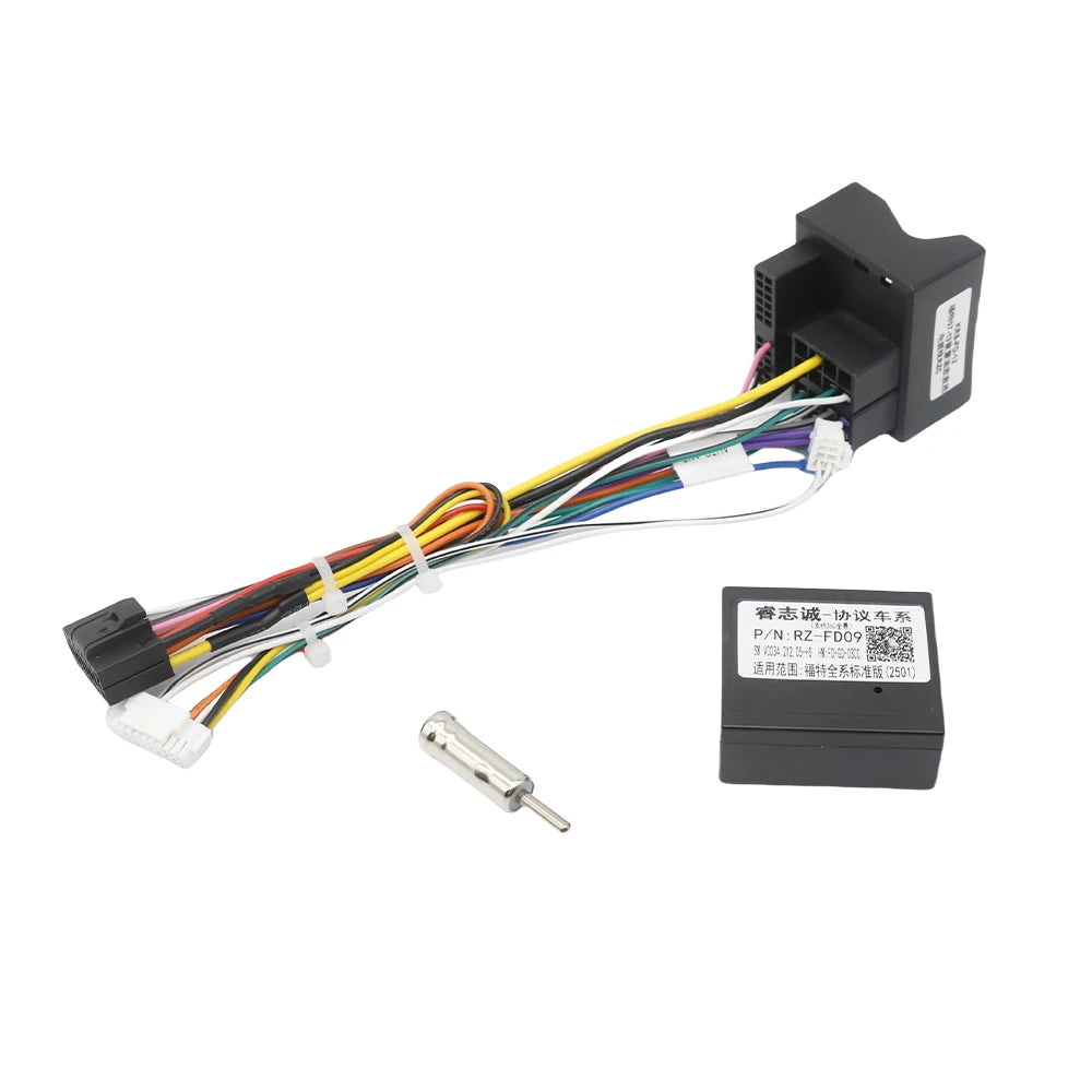 16 Pin To Quadlock Wiring Harness  for Ford Focus MK2 Fiesta Mondeo Transit CAN Bus Decoder Automotive Cable Android Radio