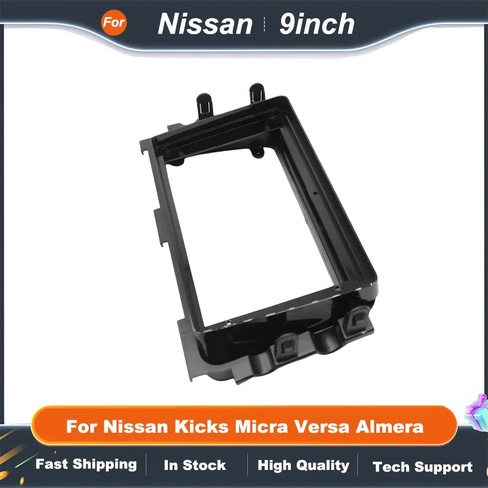 9 inch Car Frame Fascia Adapter Android Radio Dash Fitting Panel Kit For Nissan Kicks Micra Versa Almera