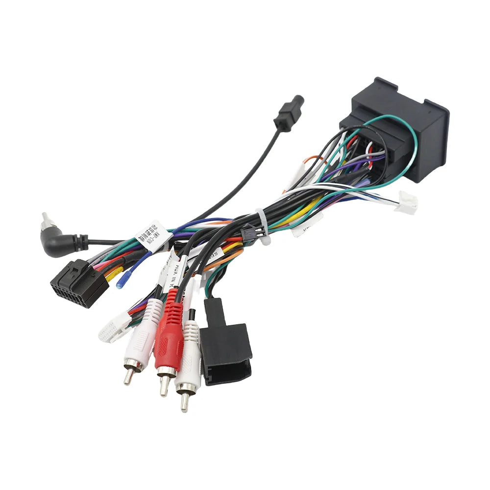 16 Pin Plug Auxiliary Audio Connector Car Android Cable for Chevrolet Spark Volt Aveo 44Pin Radio Wiring Harness Adapter