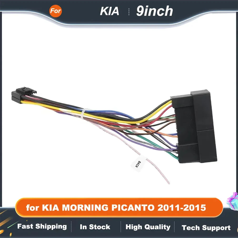9 Inch Car Radio Fascia Frame for KIA MORNING PICANTO 2011-2015 Android Stereo Dash Panel Kit with GPS