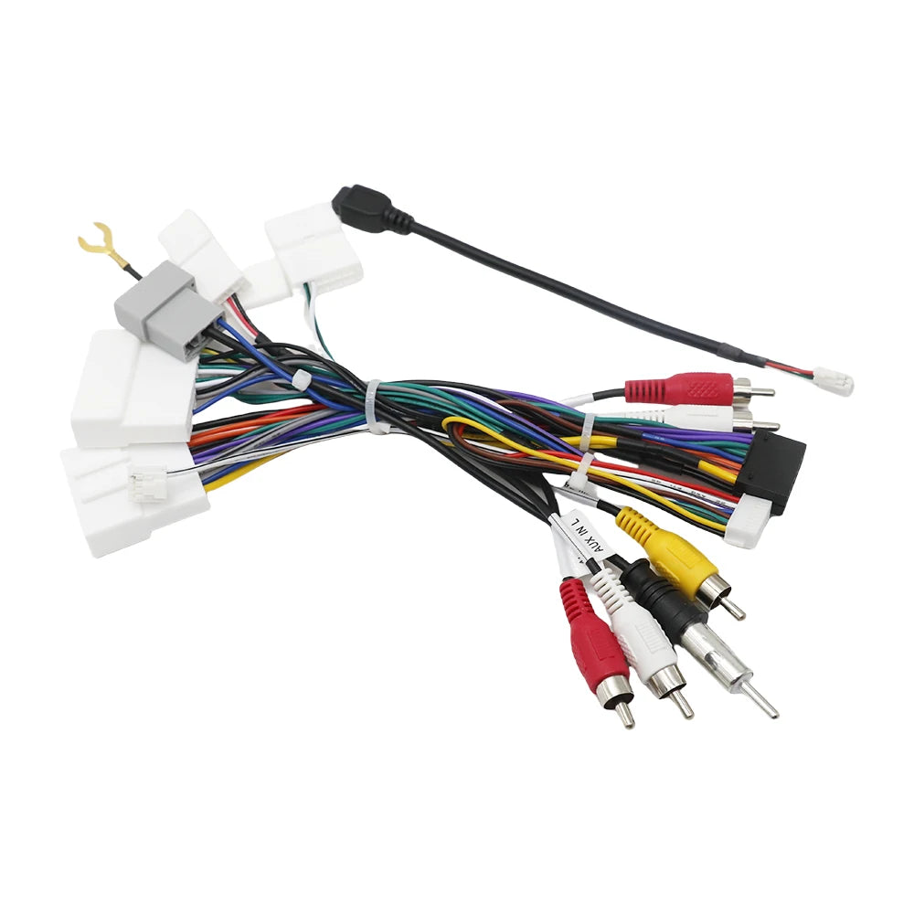 For Nissan Murano Qashqai J10 J11 X Trail Tiida Car Radio Stereo Harness Cable Adapter for SYLPHY Terra Bluebird Kicks Versa