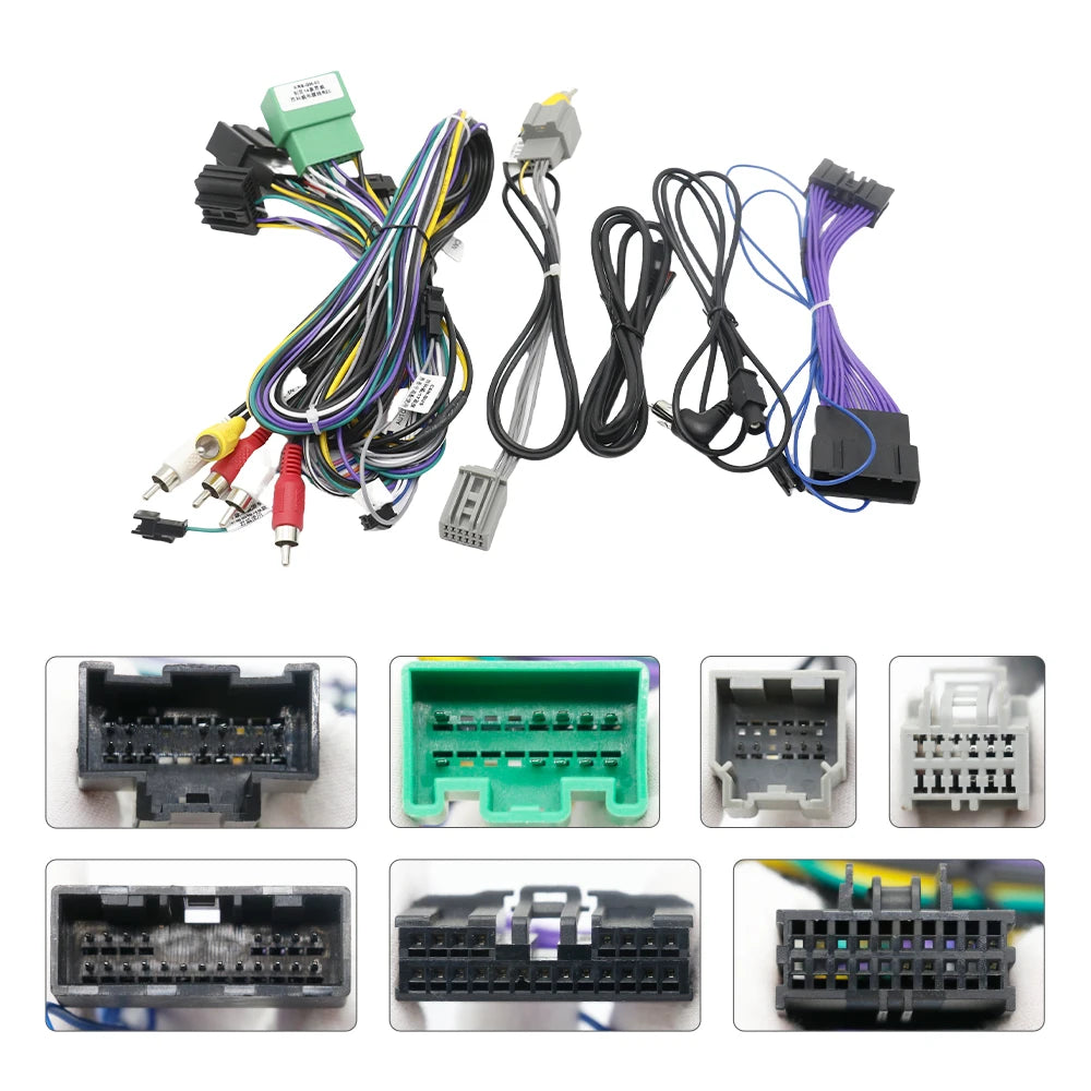 For Opel Karl 2018 for Astra 2017 for Chevrolet Cruze 2015-2016 Car 16pin Radio Audio Wiring Harness for Equinox 2017/BuickRegal