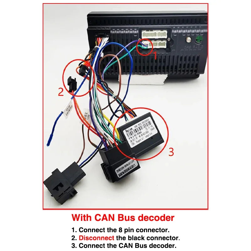 16 Pin to ISO Radio Wiring Harness CAN Bus Decoder Car Android Head Unit Cable Adapter for Peugeot 308 Citroen C4