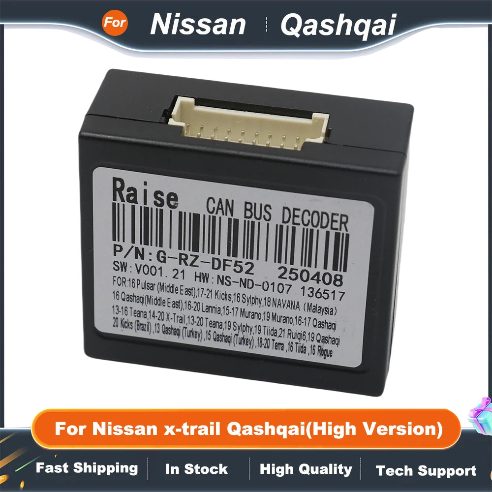 16 Pin Power Wiring Harness Connector Adapter Canbus Box DF-RZ-02 For Nissan X-trail Qashqai Sylphy Sentra Kicks Navara Juke