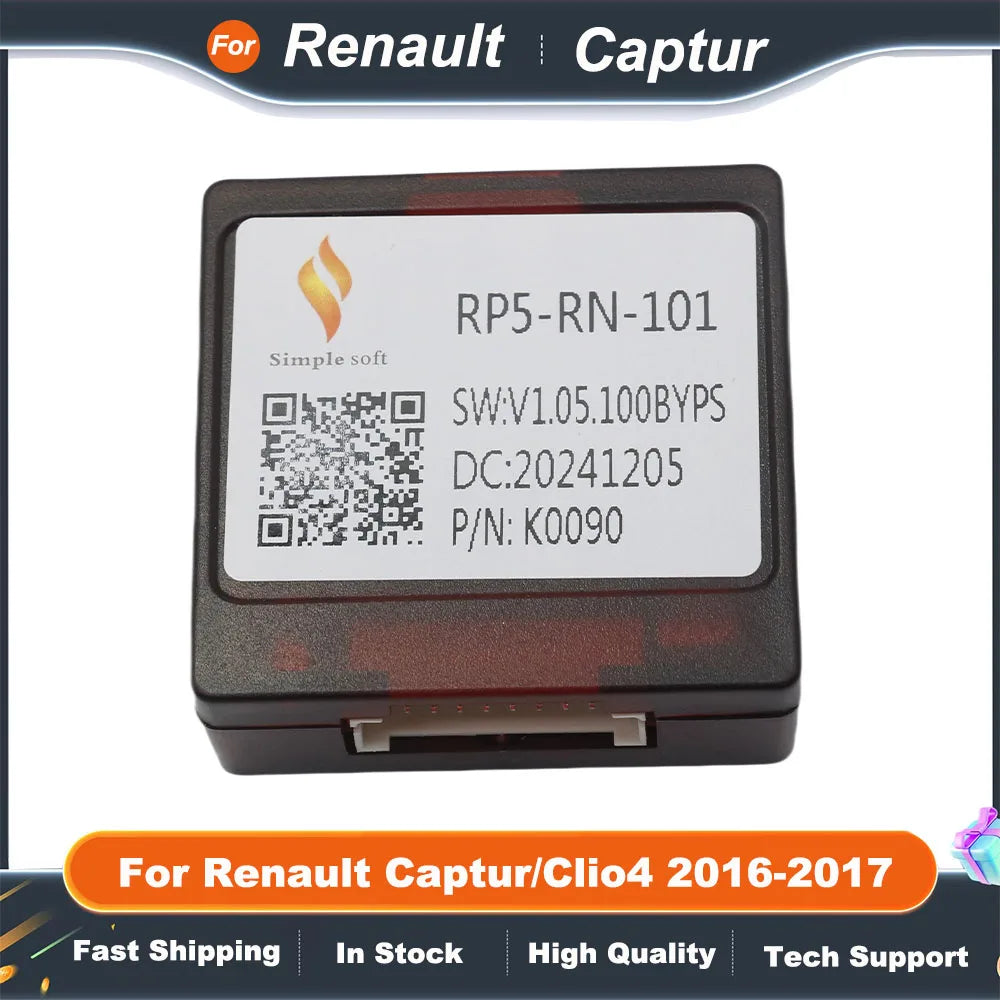 For Renault Captur/Clio4 2016-2017(Low Version) Car Radio Wiring Harness Cable Android Car Radio Multimedia Canbus Box Adaptor