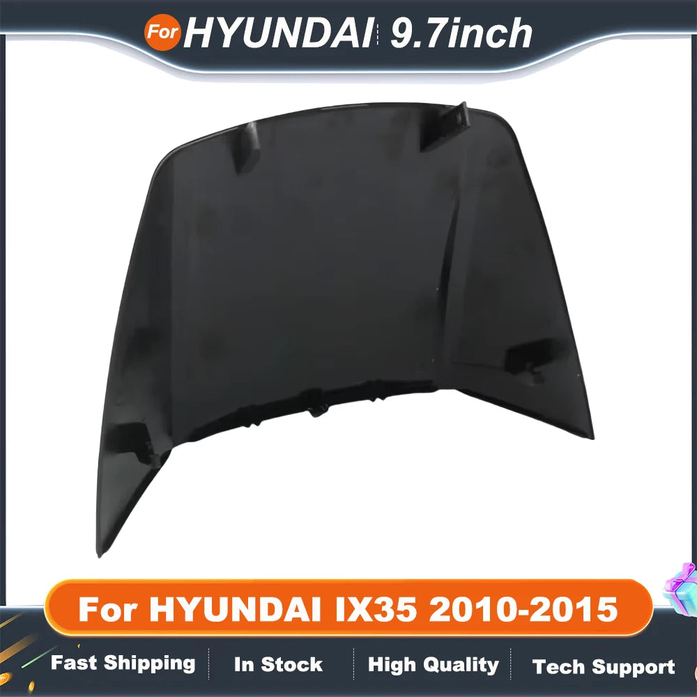 9.7 Inch 2 Din car stereo panel For HYUNDAI IX35 2010-2015 Tesla Style Multimedia Frame Video Player Navigation DVD Panel Trim