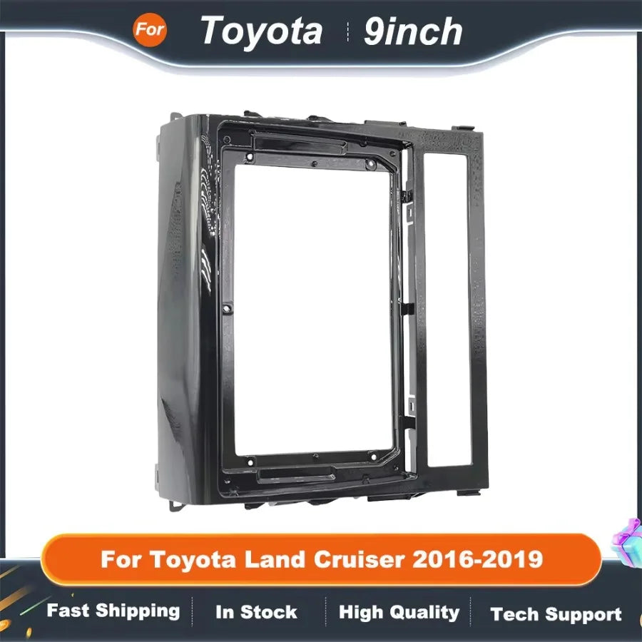 9 Inch car stereo panel Adapter Canbus Box Decoder For Toyota Land Cruiser 200 LC200 Android Radio Dash Fitting Panel Kit
