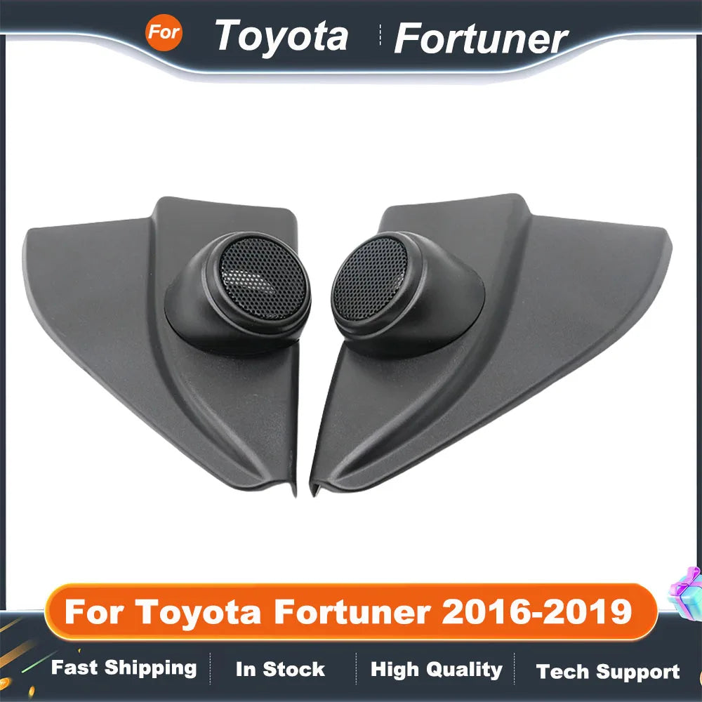 2PCS For Toyota Fortuner 2016-2019 Car Tweeter Refitting Audio Door Angle Gum Speaker Cover Boxes Mounts