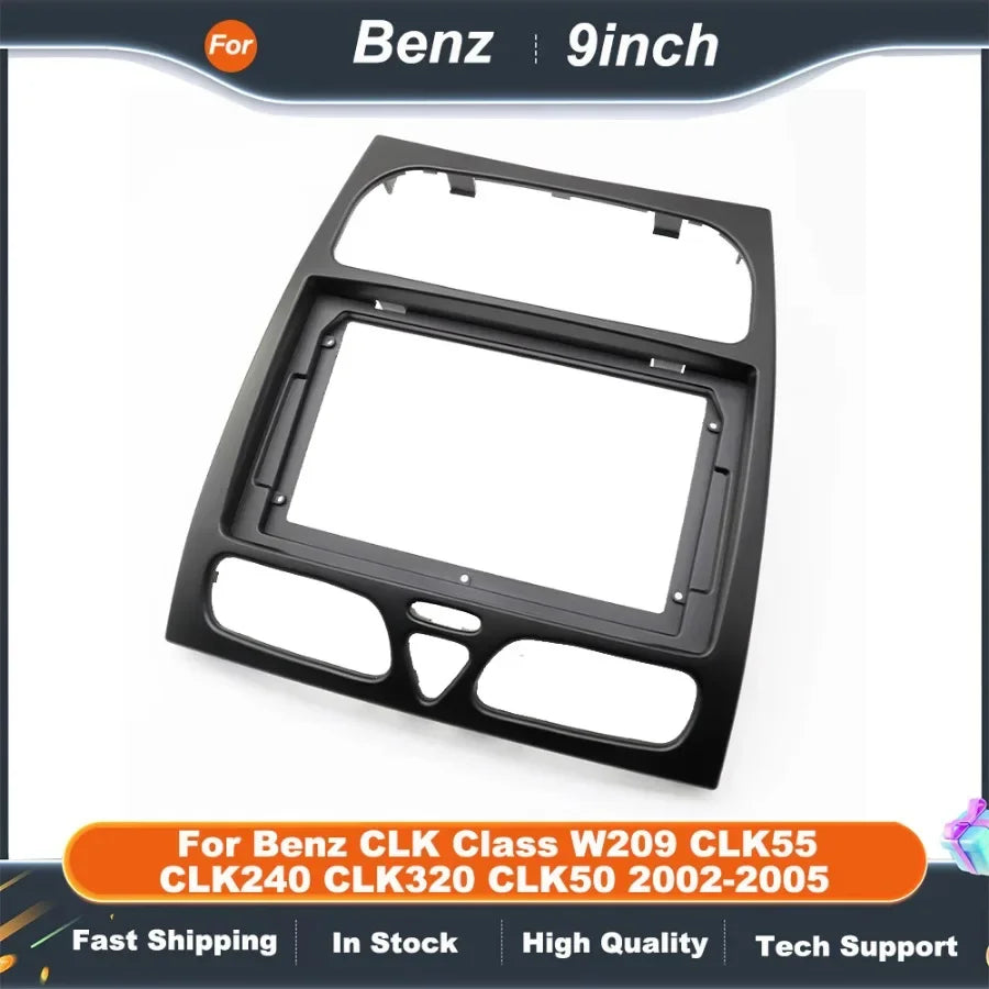 9 Inch Car Radio Frame For Benz CLK Class W209 CLK55 CLK240 CLK320 CLK50 2002-2005 Adapter Canbus Box Decoder Fitting Panel Kit