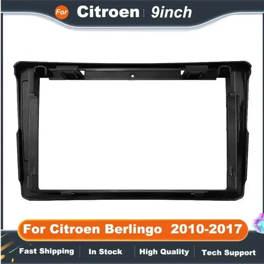 9 Inch Car Radio Fascia Frame Adapter Android Radio Dash Fitting  Kit For Citroen Berlingo Peugeot 3008 5008 Partner 2010-2017