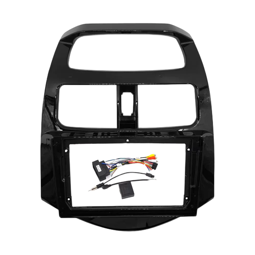 9 Inch Radio Fascias for Chevrolet Spark 2010-2016 Double Din DVD Stereo Panel Dashboard Refitting Installation Frame