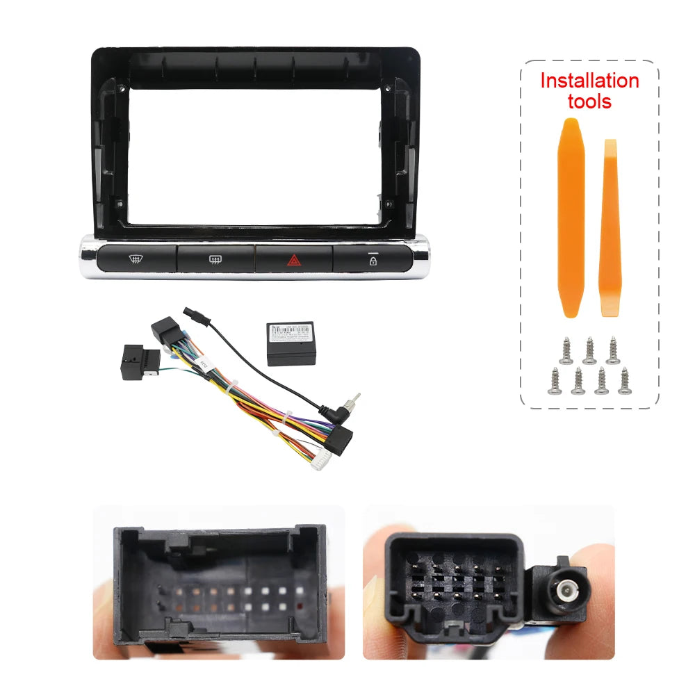 9 inch 22.86cm Car Frame Fascia For CITROEN C3 2018-2023 Fitting Panel Kit Adapter Android Radio Dashboard Head Unit Mounting