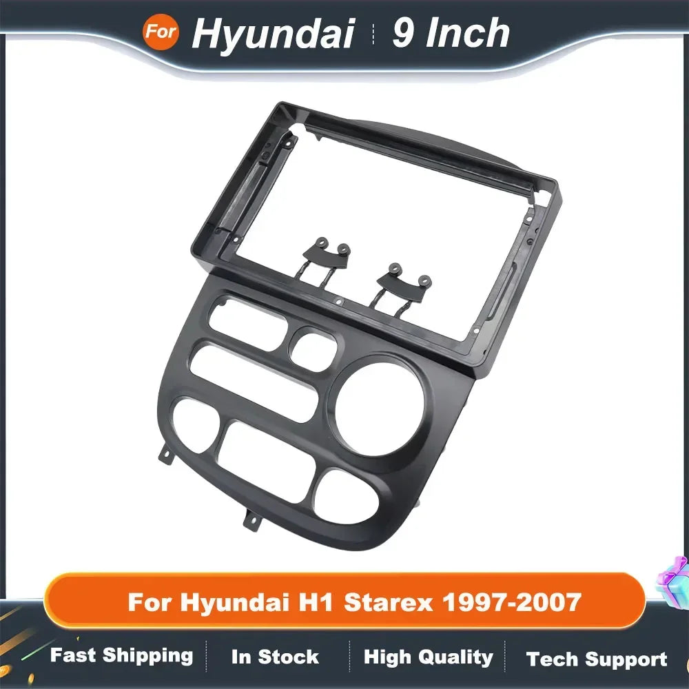 9 Inch Car Radio Fascia Frame for Hyundai H1 Starex 1997-2007 Android Audio Dash Trim Kit Fitting Adapter Panel