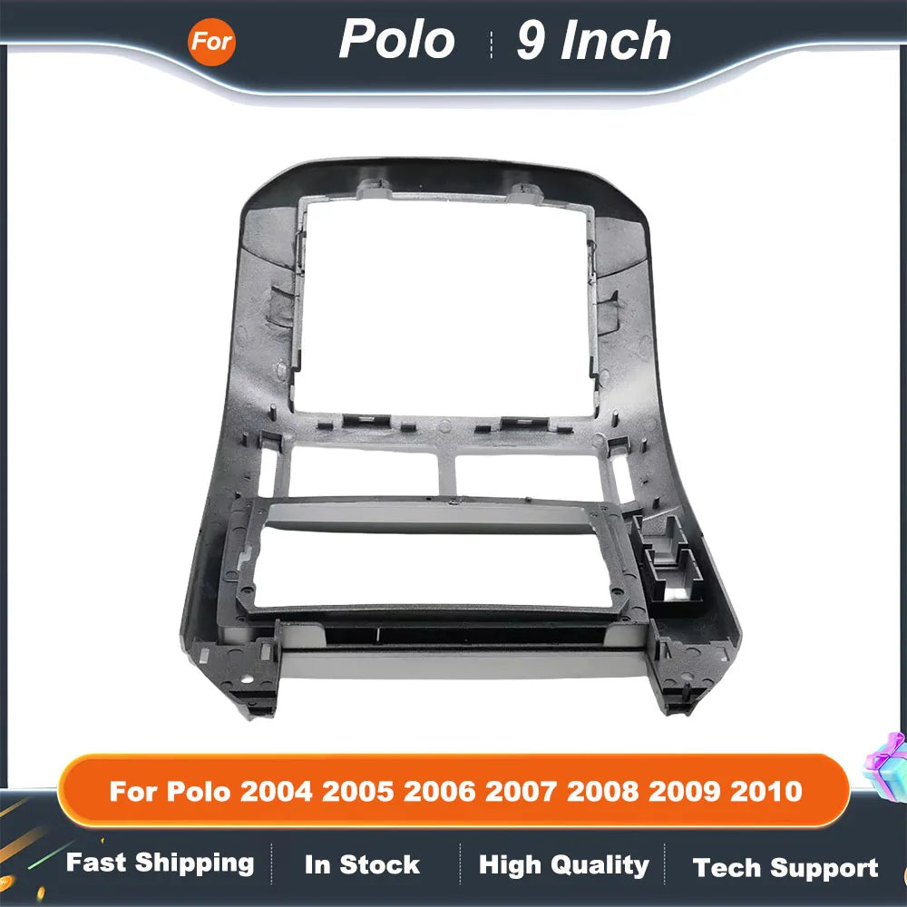 9inch Car Radio Fascia Frame Kit for VW Polo 2004 2005 2006 2007 2008 2009 2010 Android Multimedia Navigation Dash Panel Adapter