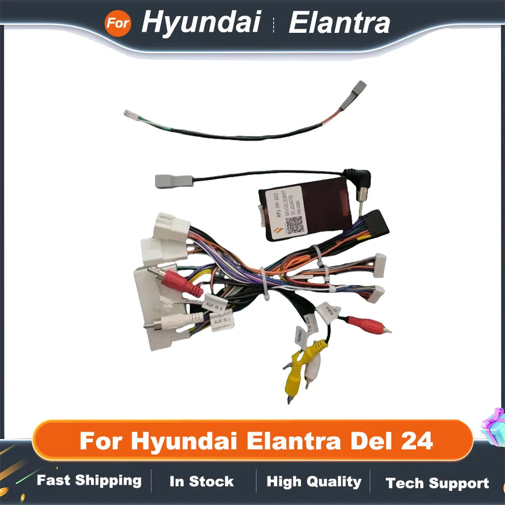 Wiring Harness And Canbus RP1-HY-102 For Hyundai Elantra Del 24