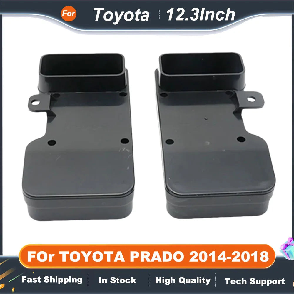 12.3 inch 2 Din Car Audio Frame  For Toyota prado 2014-2018 GPS Navigation Fascia Panel Car DVD Plastic Frame Fascia