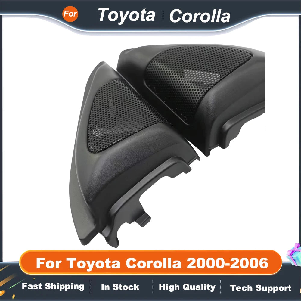 2PCS For Toyota Corolla 2000-2006 Car Tweeter Refitting Audio Door Angle Gum Speaker Cover Boxes Mounts