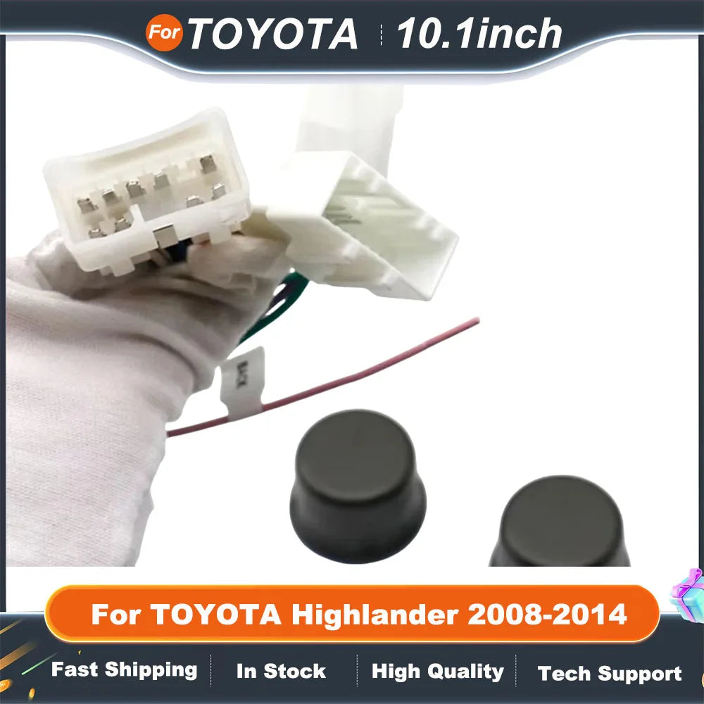 10.1 Inch Car Radio Fascia Panel For TOYOTA Highlander 2008-2014 Stereo Frame Kit