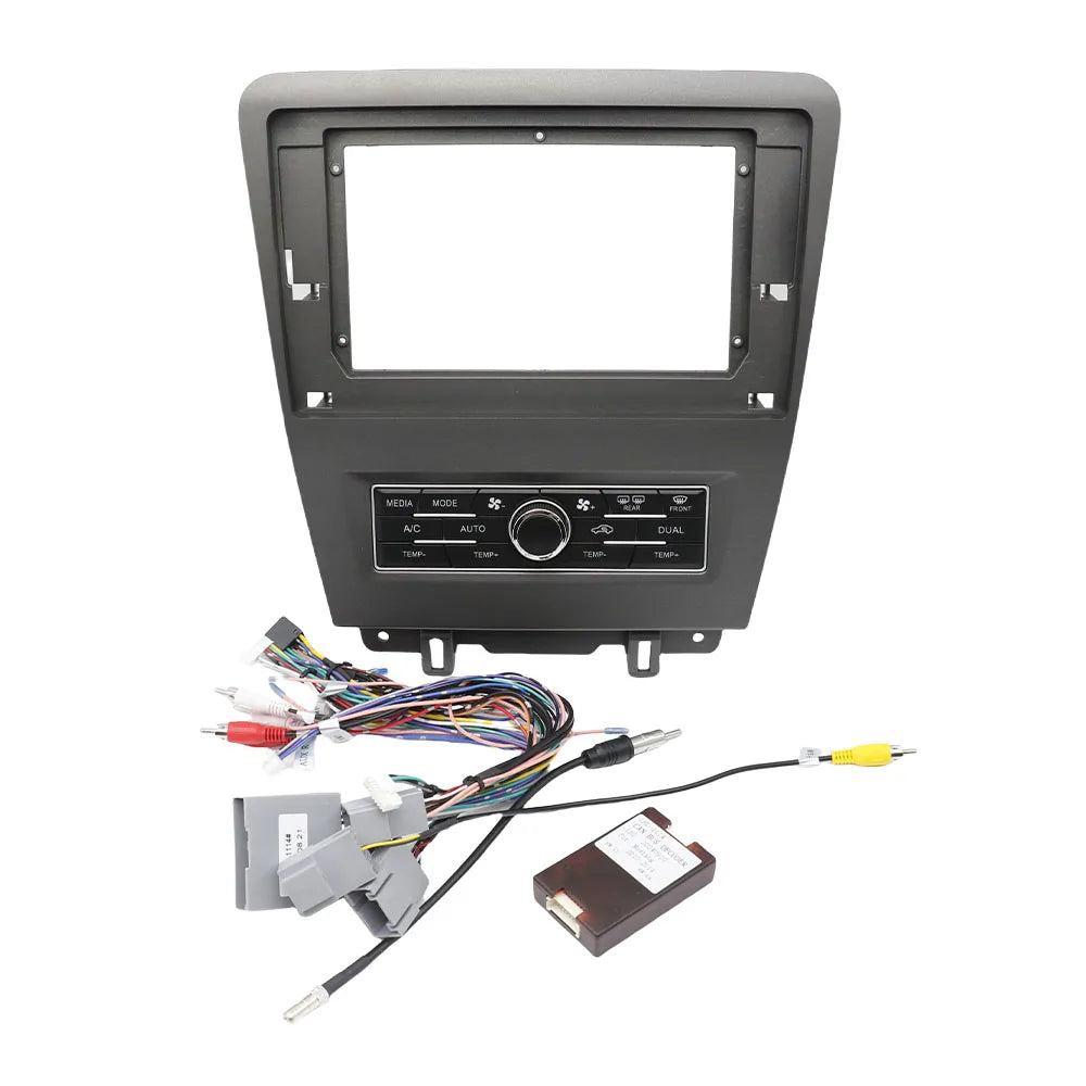 Car Radio MP5 Player Panel Fascia 10inch for 2008-2013 FORD MUSTANG 2Din Stereo  Install Surround  Dash Kit GPS Frame