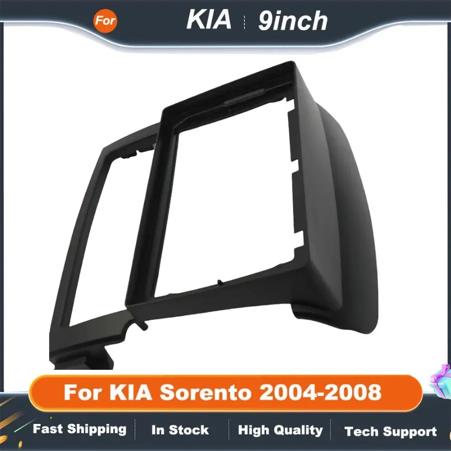 9" Car Radio Frame Big Screen DVD Fascia Frame Adapter For KIA Sorento 2004-2008 2Din Dash Installation Panel Frame Kit